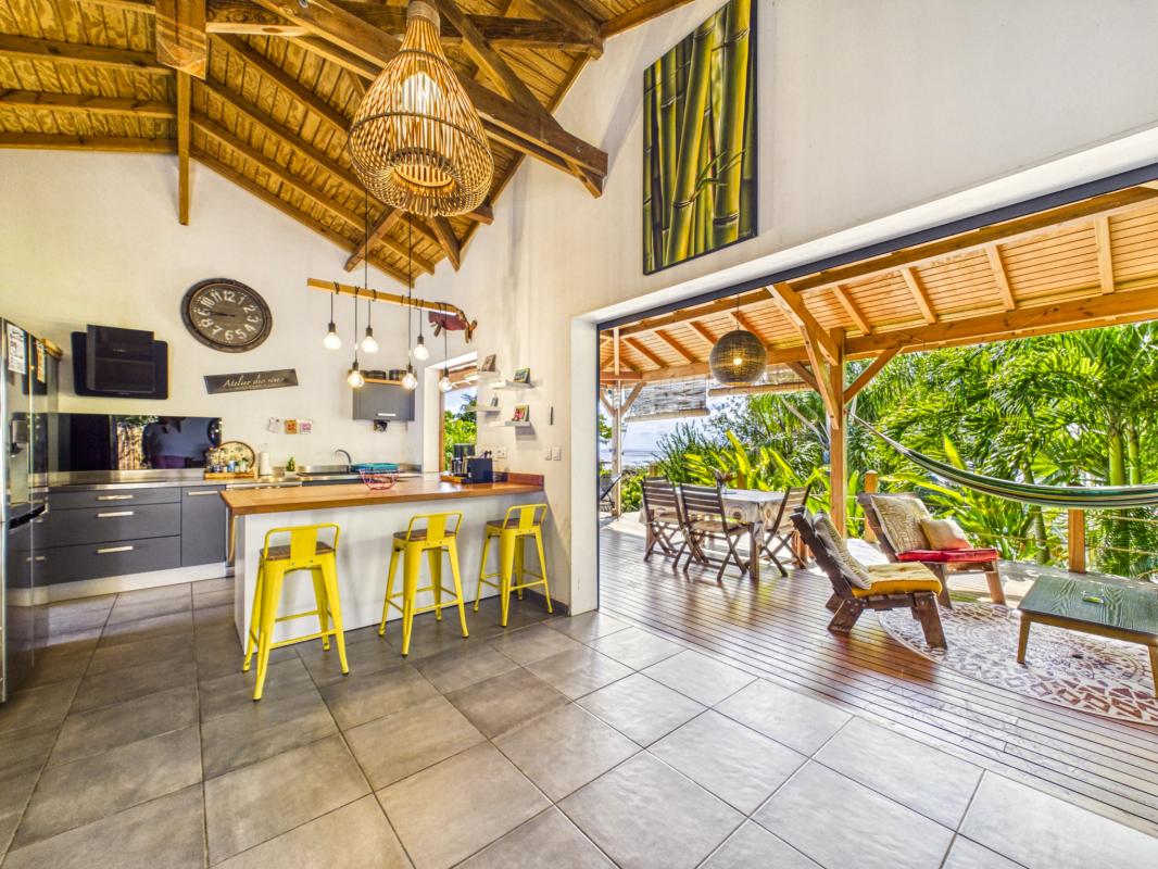 12.Location villa piscine vue mer 3 chambres Deshaies Guadeloupe